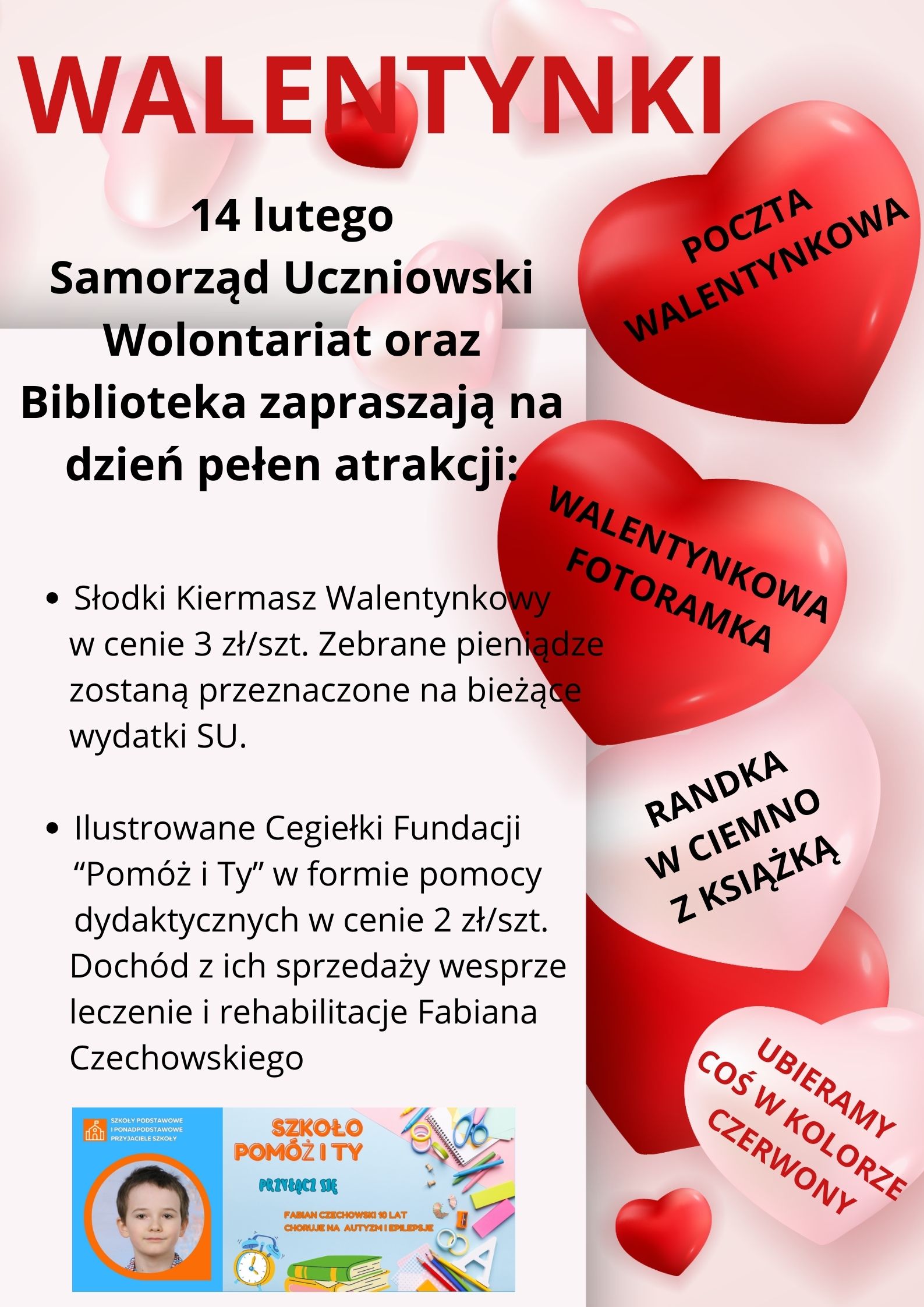 Plakat o Walentynkach