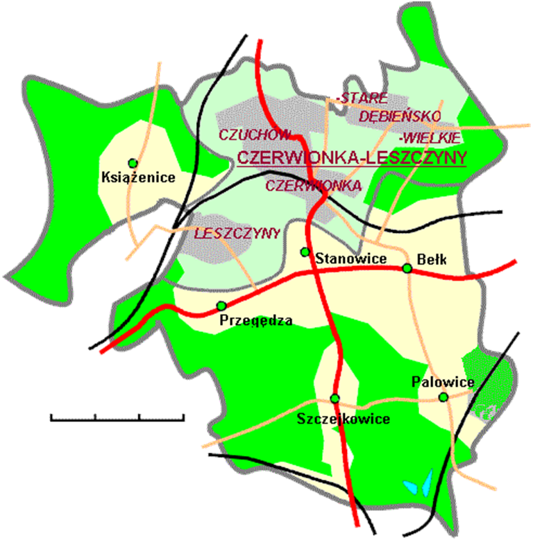 Mapa Szczejkowic